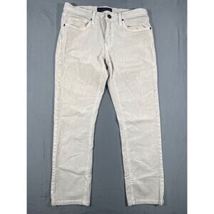J Brand Corduroy Pants Mens 31 Beige Slim Straight Casual